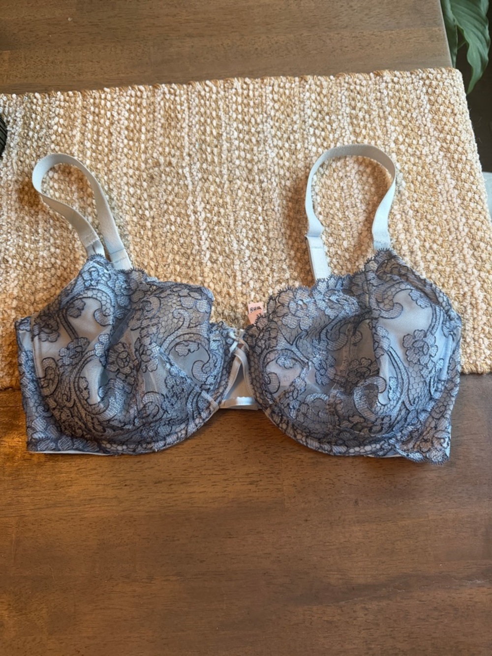 Victoria secret Lace Overlay Light blue Underwire Bra